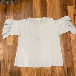 Club Monaco light blue short-sleeved sweater